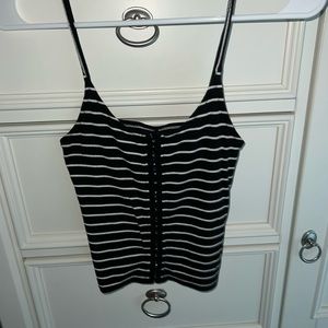 hook front striped top